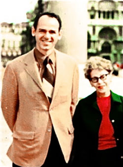 photo - group: Bill Thetford and Helen Schucman, 1965, Egypt