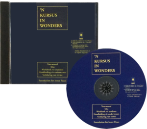 photo - CD/DVD: ‘N KURSUS IN WONDERS - Afrikaans - Electronic Book version of A Course in Miracles - front jewel case and disc