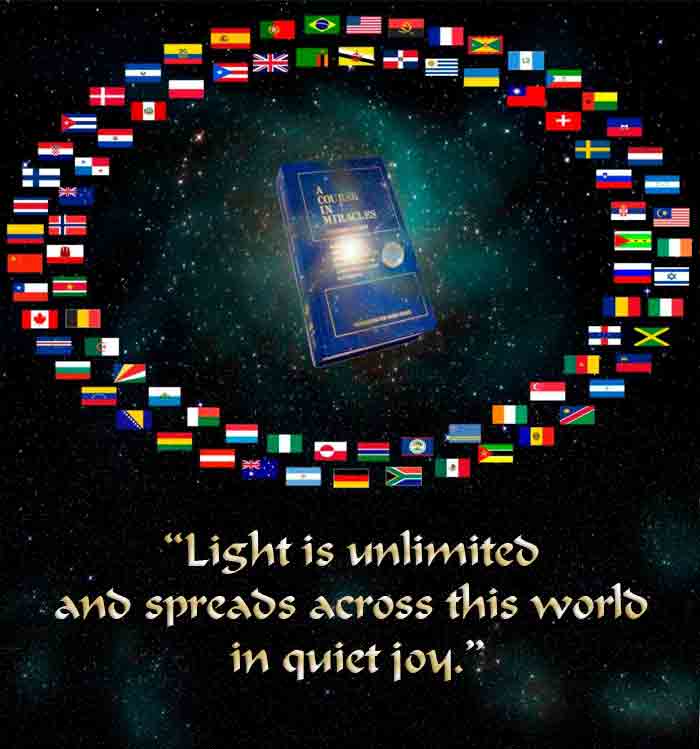 Foundation for Inner Peace - Holiday card 2010 - "Light is unlimited and spreads across this world in quiet joy." - A Course in Miracles