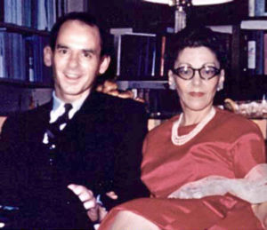 photo - group: Dr. William Thetford and Dr. Helen Schucman - 1960
