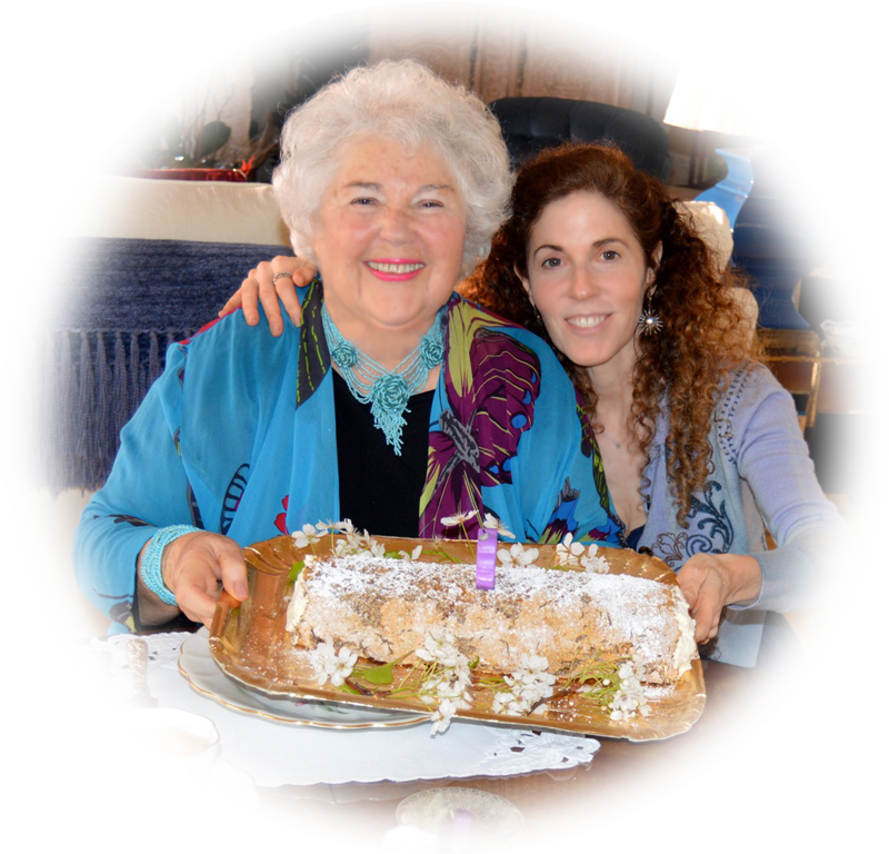 photo - group: Judith Skutch Whitson and Tamara Morgan (cake)