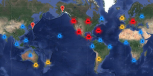 Miracle Distribution Center - world ACIM study group map as of 17Jun2018